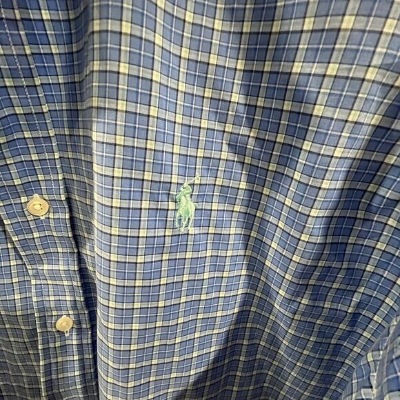 POLO RALPH LAUREN LONGSLEEVES MEN'S 100% COTTON SHIRT SIZE Large - Picture 6 of 8